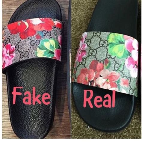 fake womens gucci slides|how to authenticate Gucci shoes.